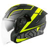 KYT NFJ Motion Matt Black Fluro Yellow Helmet