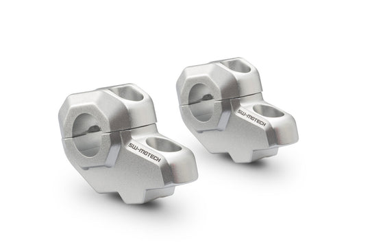 SW Motech Barback Risers 30mm Rise, 21mm Back, 22mm Handlebar (LEH.00.039.21001/S)