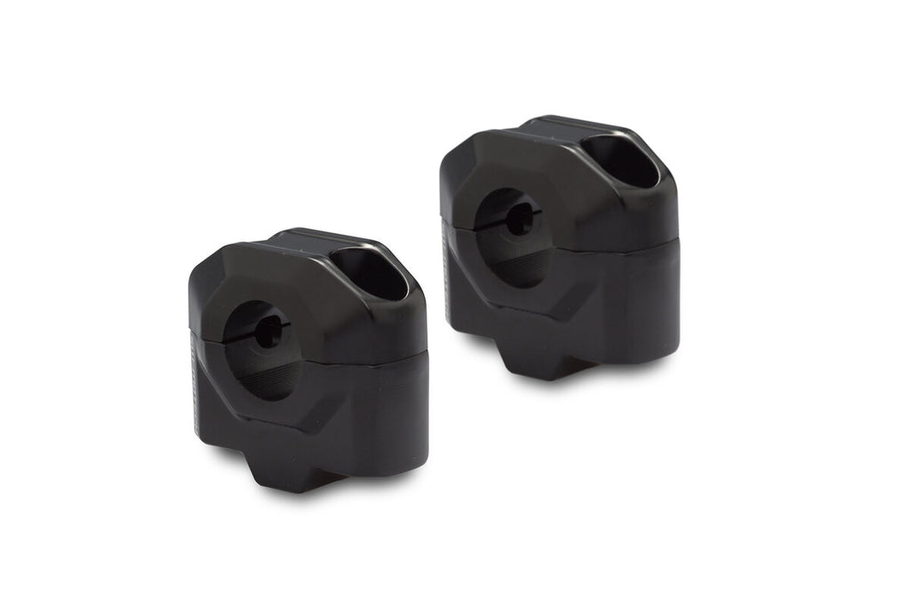 SW Motech 25mm Handlebar Risers for 22mm Handlebars Black (LEH.00.039.22001.25/B)
