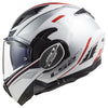 LS2 FF900 Valiant II Hub Gloss White Silver Helmet