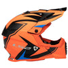 LS2 MX437 FAST EVO Two Face Gloss Blue Orange Helmet