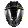 LS2 MX436 Pioneer Evo Blaze Elevation Matt Black Hi Viz Helmet