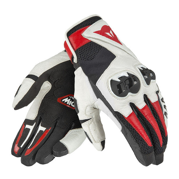 Dainese MIG C2 Gloves Black White Lava Red– Moto Central
