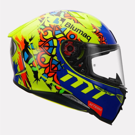 MT Revenge 2 Moto 3 Gloss Fluro Yellow Helmet