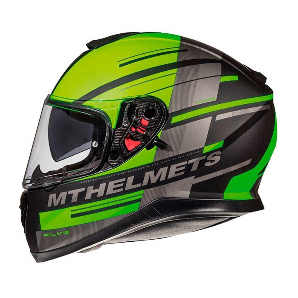 MT THUNDER 3 SV Pitlane Matt Fluro Green Helmet