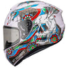 MT Targo Dagger Gloss White Blue Red Helmet, Full Face Helmets, MT Helmets, Moto Central