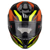 MT Targo Orion Gloss Black Fluroscent Orange Helmet, Full Face Helmets, MT Helmets, Moto Central