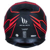 MT THUNDER 3 SV Storke Matt Black Red Helmet