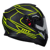 MT THUNDER 3 SV Storke Matt Black Fluro Yellow Helmet