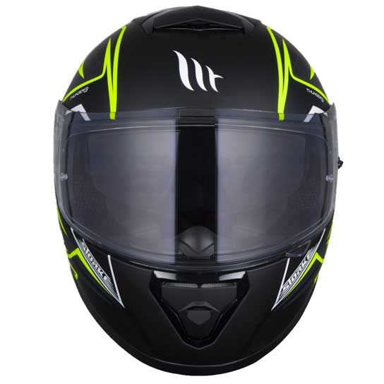 MT THUNDER SV Storke Matt Black Fluro Yellow Helmet– Moto Central