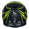 MT THUNDER 3 SV Storke Matt Black Fluro Yellow Helmet