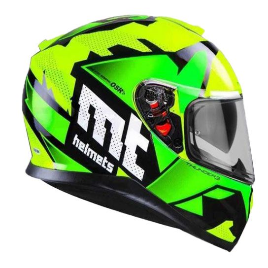green mt helmets MT THUNDER 3 SV Torn Gloss Fluro Yellow Green Helmet– Moto Central