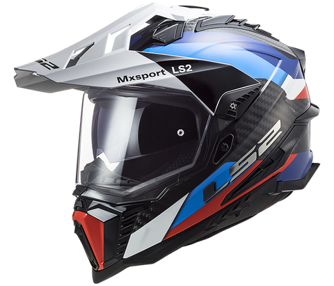 LS2 MX701 EXPLORER Carbon Frontier Gloss Black Blue Helmet