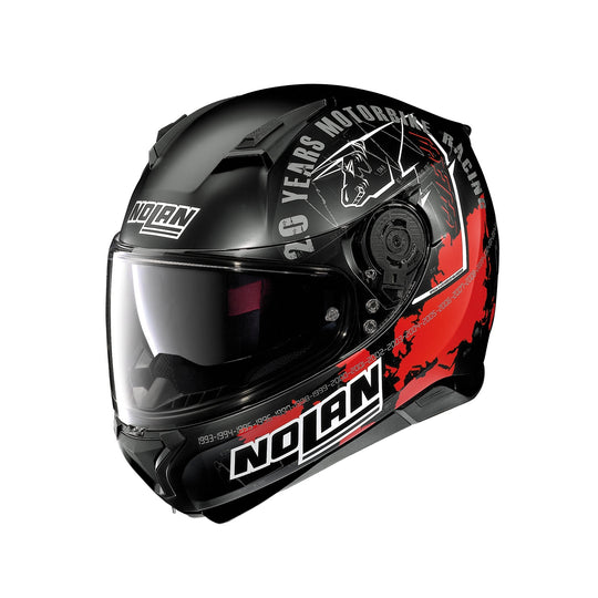 Nolan N87 Iconic Replica C. Checa N Com 36 Helmet Scratched Chrome