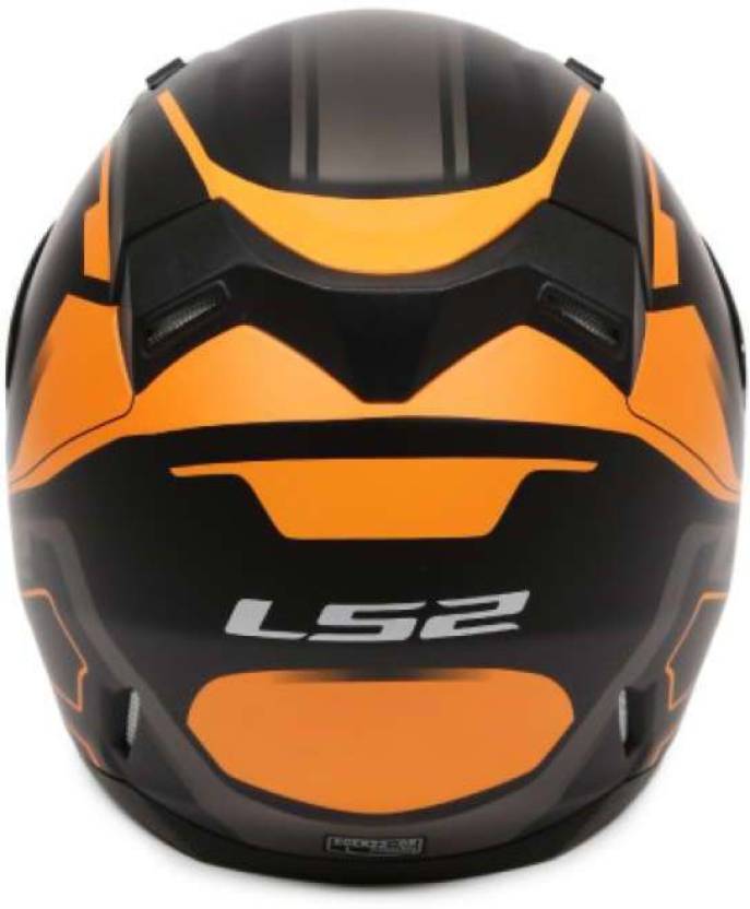 ls2 ff391 helmet LS2 FF 391 Night Breaker Matt Black Orange Helmet– Moto Central