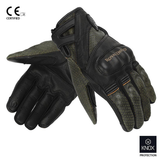 Royal Enfield Stalwart Riding Gloves (Black Olive)