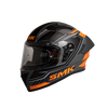 SMK Stellar Sports Adox Matt Grey Orange Black (MA672) Helmet