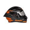 SMK Stellar Sports Adox Matt Grey Orange Black (MA672) Helmet