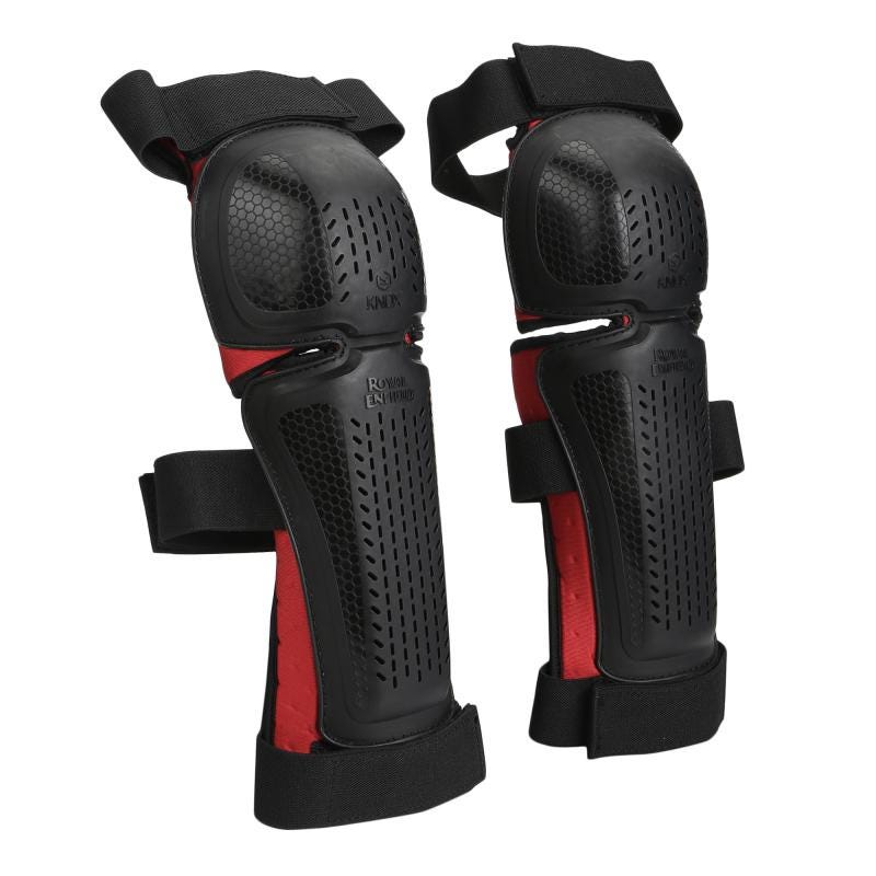 Royal Enfield Knox Challenger Knee Guard CE Level 1 (Black Red)