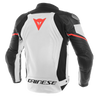 Dainese Racing 3 Perforated Leather Jacket White Black Red