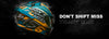 Bilmola Rapid S Don't Shift Miss Yellow Blue Gloss Helmet