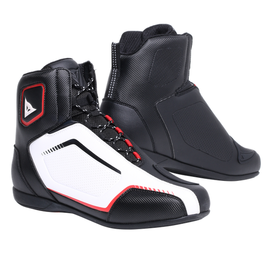 Dainese Raptors Air Shoes Black White Lava Red