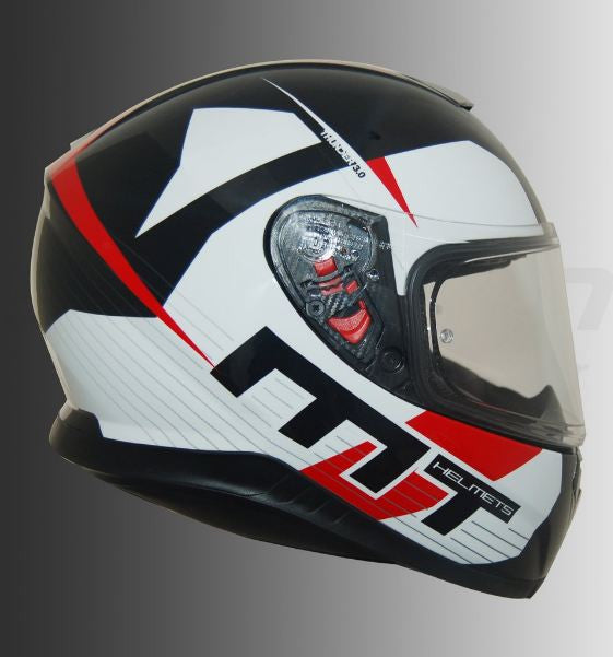 MT THUNDER 3 Ray (Black, White & Red) - Moto Central