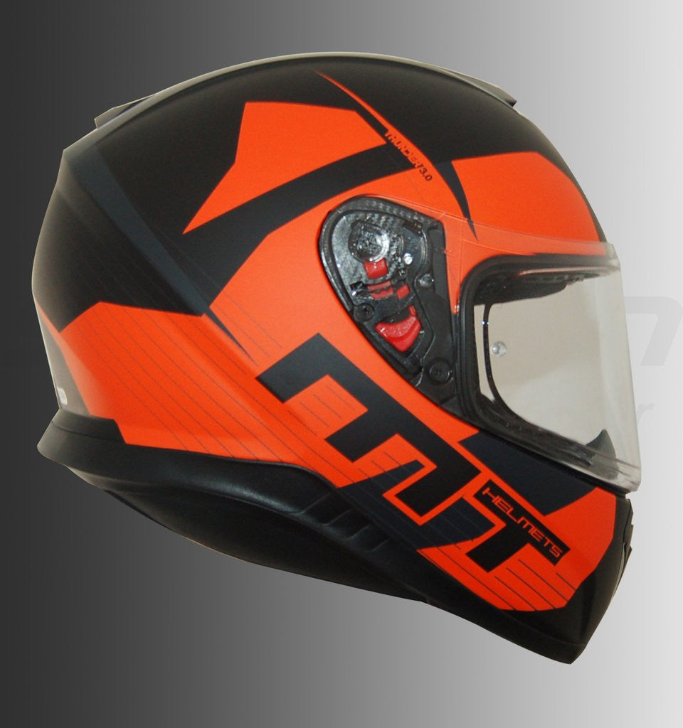 MT THUNDER 3 Ray (Matt Black Orange) - Moto Central