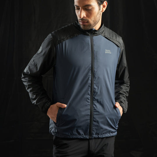 Royal Enfield Airflow Tech Windcheater (Royal Blue Black)