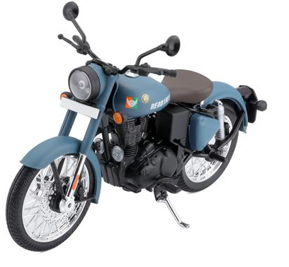 Maisto ROYAL ENFIELD CLASSIC 350 Matt Airborne Blue Moto Central
