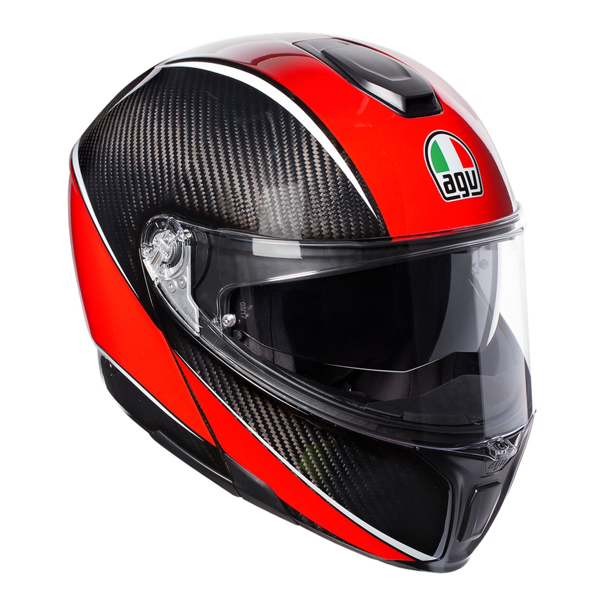 AGV Sports Modular Aero Carbon Red Helmet– Moto Central