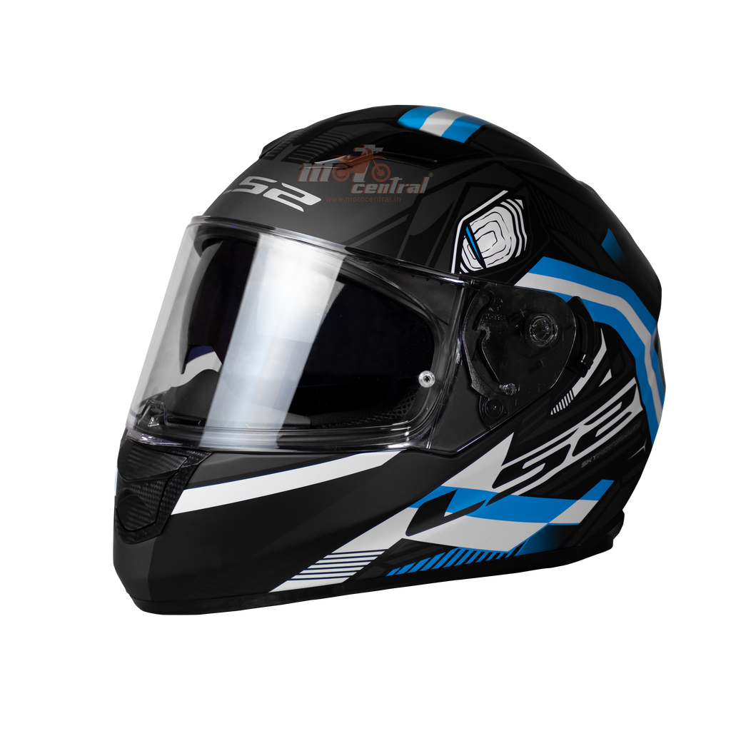 LS2 FF320 Stream Evo Reflex Black Blue Matt Helmet