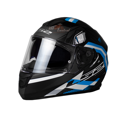 LS2 FF320 Stream Evo Reflex Black Blue Gloss Helmet