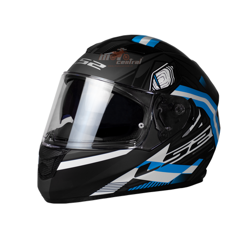 LS2 FF320 Stream Evo Reflex Black Blue Matt Helmet