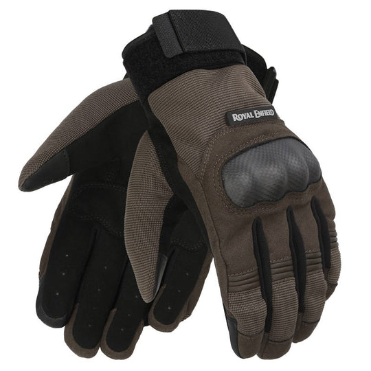 Royal Enfield Strident Riding Gloves (Black Brown)
