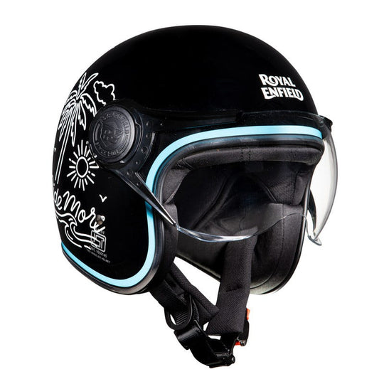 Royal Enfield Classic Ride More Gloss Black Helmet