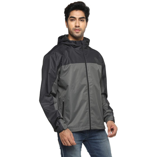 Royal Enfield Pondi Rain Jacket (Black Grey)