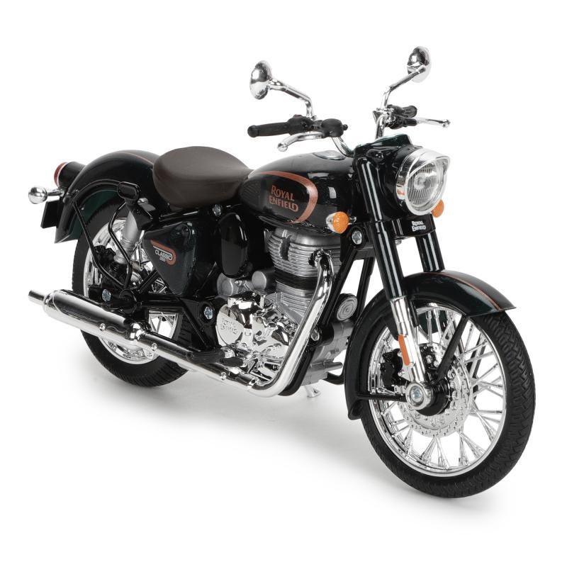 Royal Enfield Halcyon Scale Model 1:12 Classic 350 (Halcyon Forest Green)