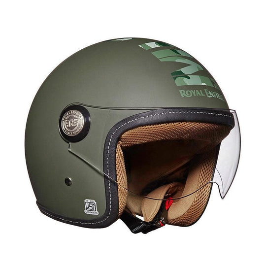 Royal Enfield Chopper MLG Camo Battle Green Helmet
