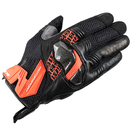 RS Taichi Armed Mesh Gloves (Neon Red)