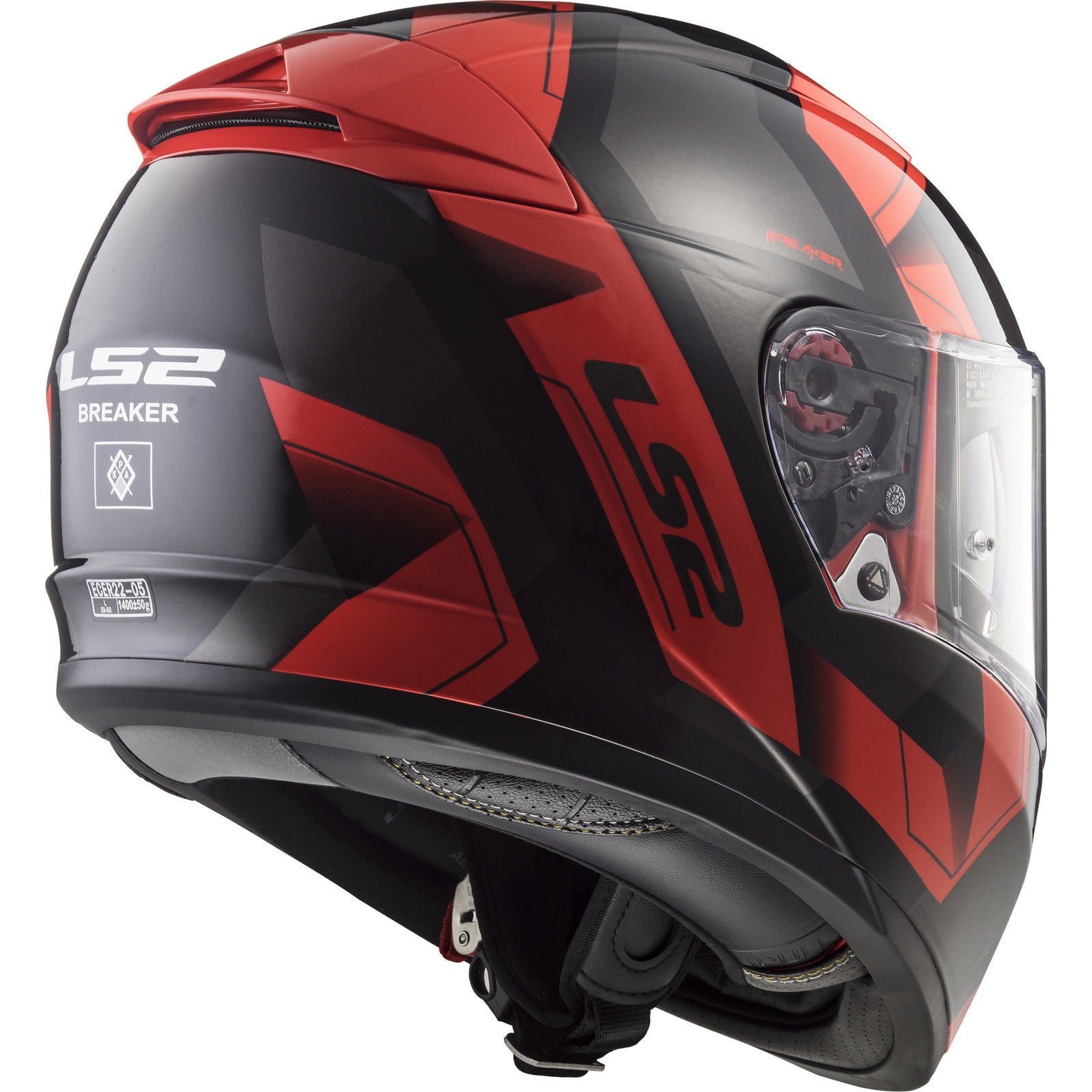 ls2 ff390 breaker helmet classic LS2 FF 390 Breaker Physics Matt Black Red Helmet– Moto Central