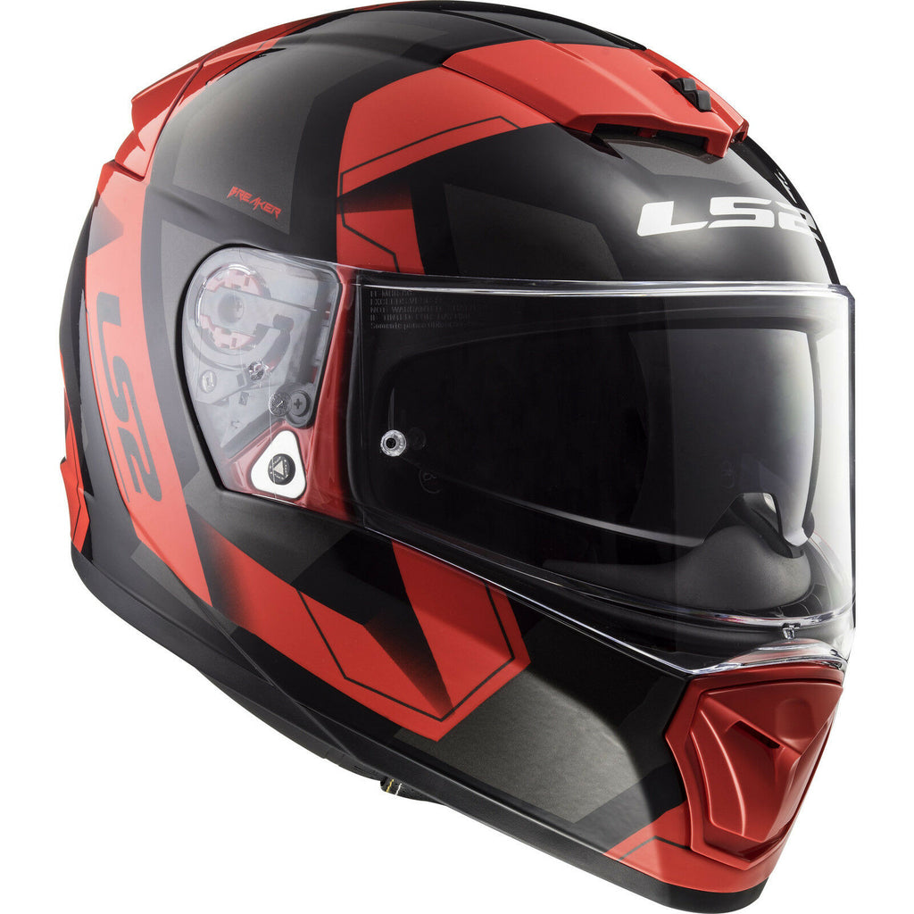 LS2 FF 390 Breaker Physics Matt Black Red Helmet– Moto Central