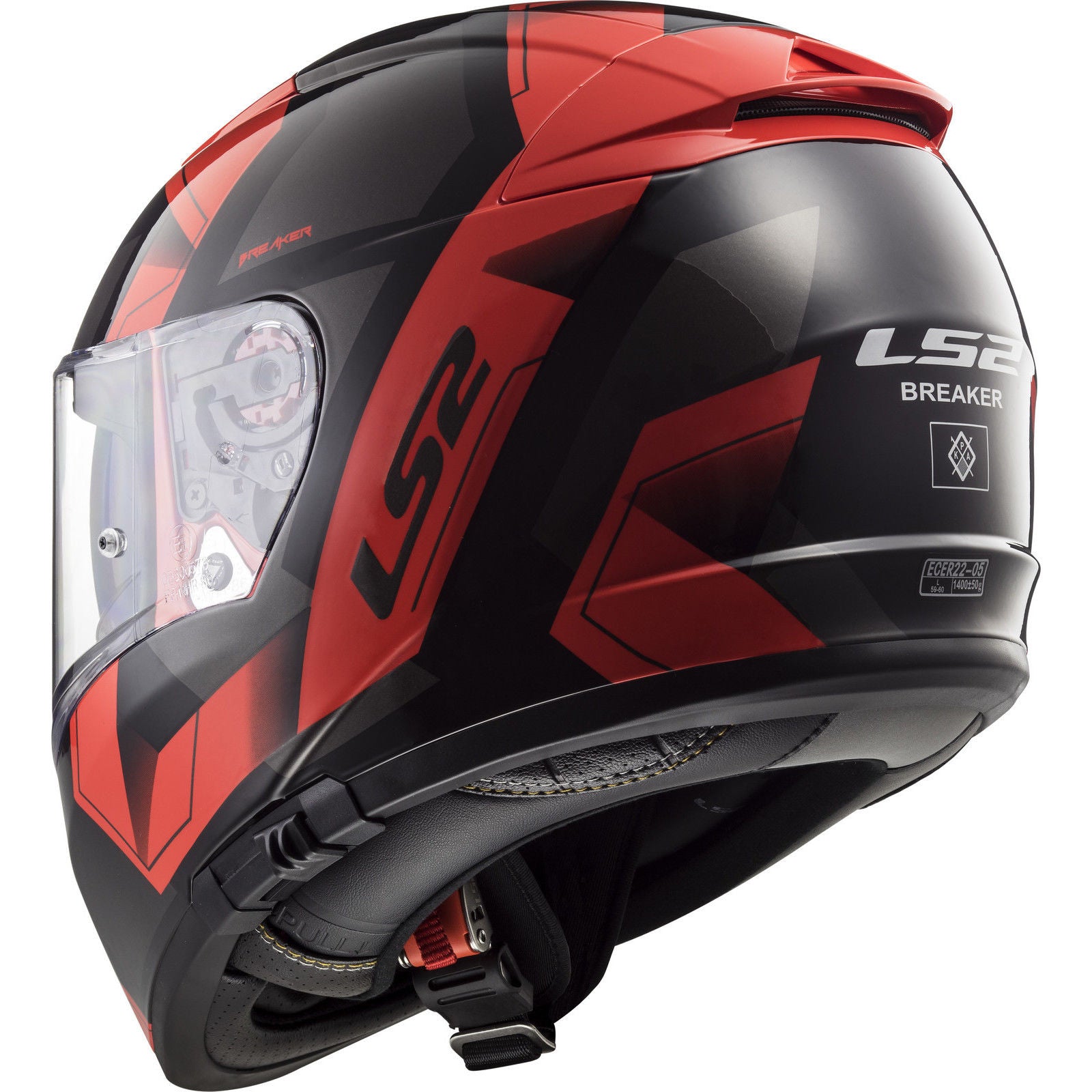 ls2 390-1050 helmet LS2 FF 390 Breaker Physics Matt Black Red Helmet– Moto Central
