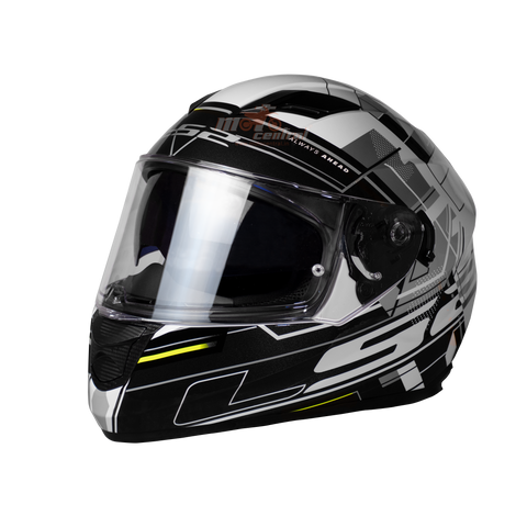 LS2 FF320 Stream Evo Scape White Black Gloss Helmet