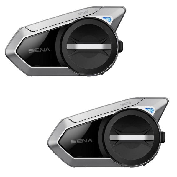SENA 50S Dual Pack Motorcycle Bluetooth Headset with sound by