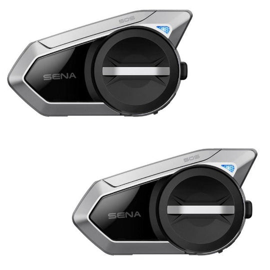 SENA 50S Dual Pack Motorcycle Bluetooth Headset with sound by Harmon Kardon