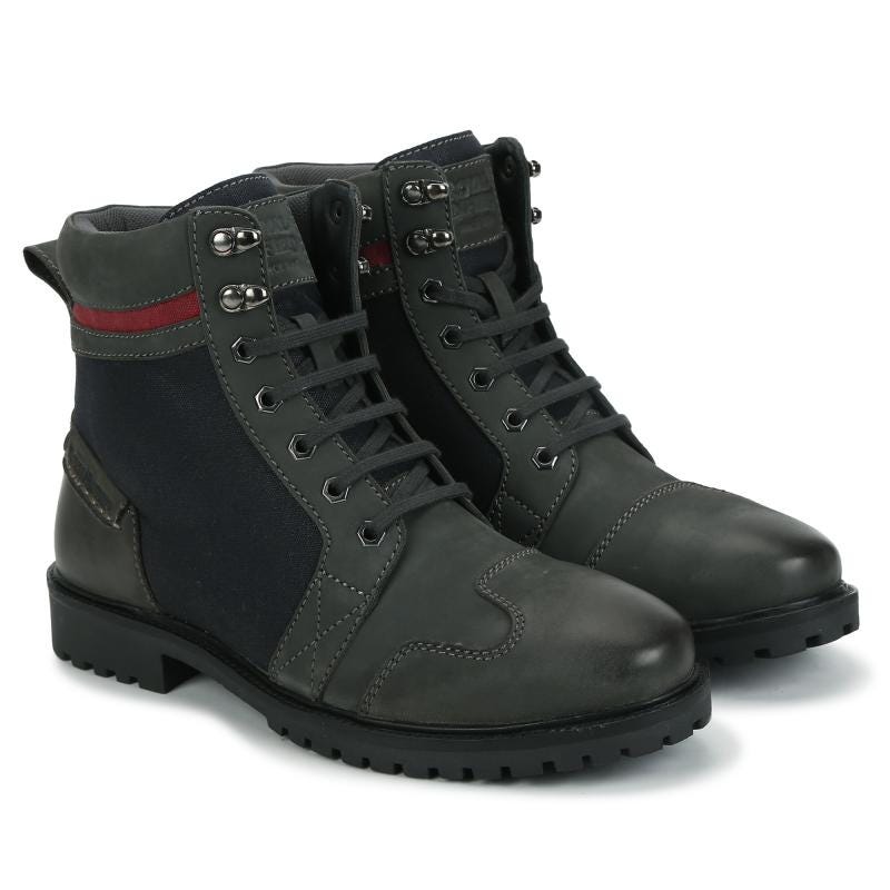 Royal Enfield Miler Riding Boots (Charcoal Navy Blue)