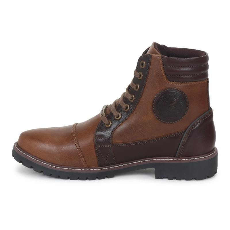 Royal Enfield Platoon Riding Boots (Tan)â Moto Central