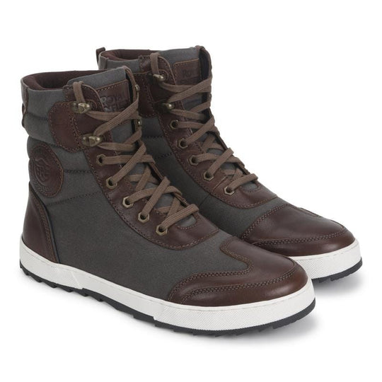 Royal Enfield Sturdy Leather Riding Boots (Charcoal)