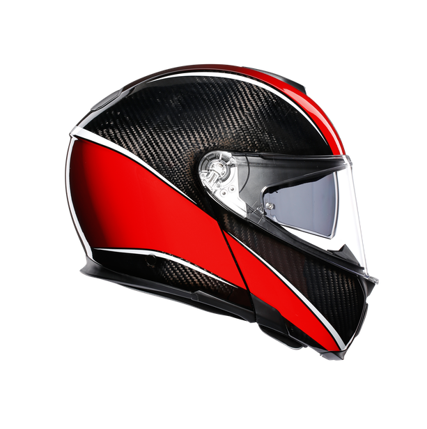 AGV Sports Modular Aero Carbon Red Helmet Moto Central